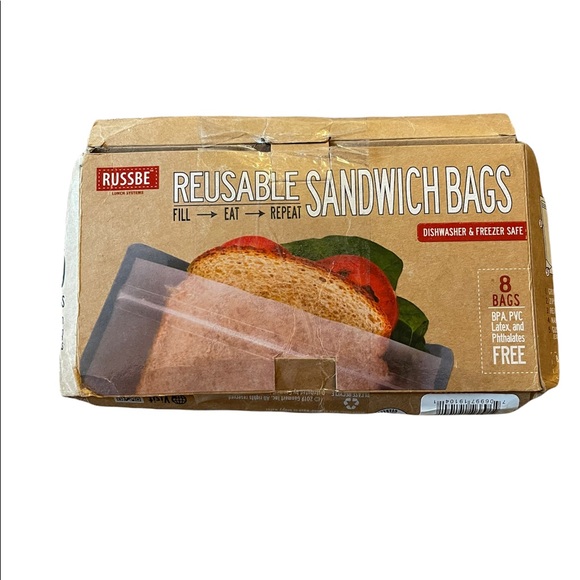 Russbe Other - NIP Russbe 8 Reusable Sandwich Storage Zip Bags